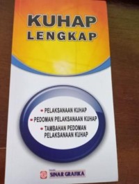 Image of Kitab Undang -Undang Hukum Acara Pidana KUHAP Lengkap