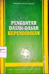 Image of Pengantar Dasar-Dasar Kependidikan